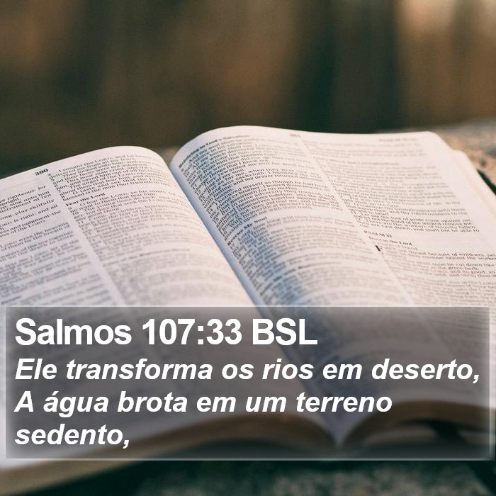 Salmos 107:33 BSL Bible Study