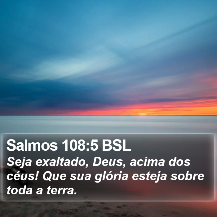 Salmos 108:5 BSL Bible Study