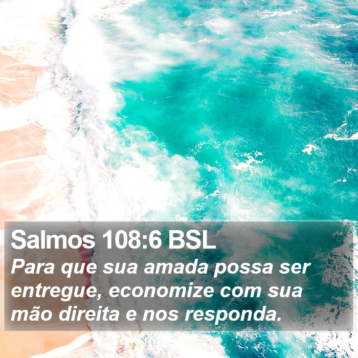 Salmos 108:6 BSL Bible Study