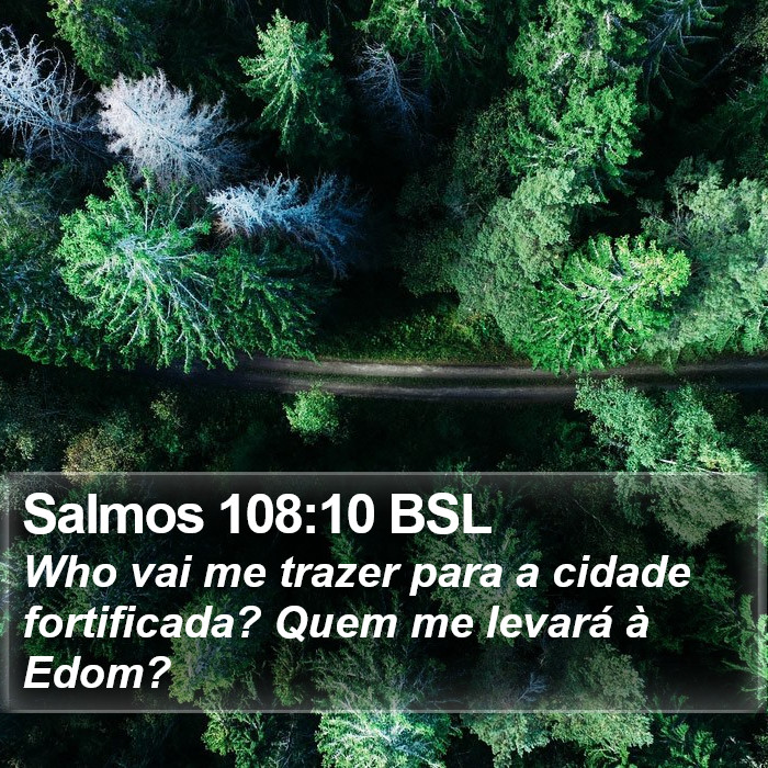 Salmos 108:10 BSL Bible Study