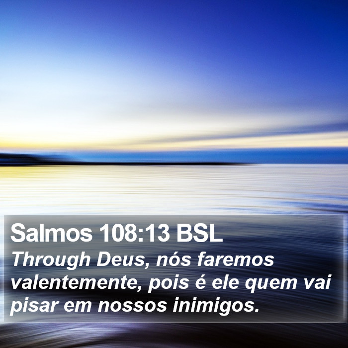 Salmos 108:13 BSL Bible Study