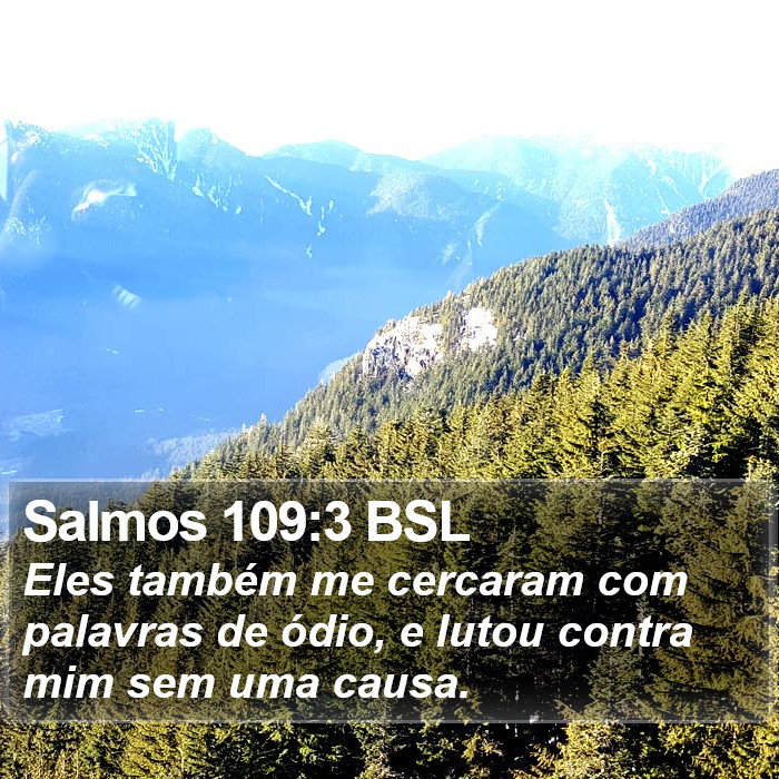 Salmos 109:3 BSL Bible Study