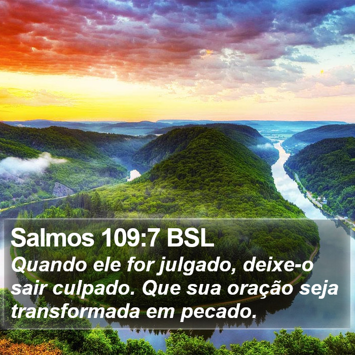 Salmos 109:7 BSL Bible Study