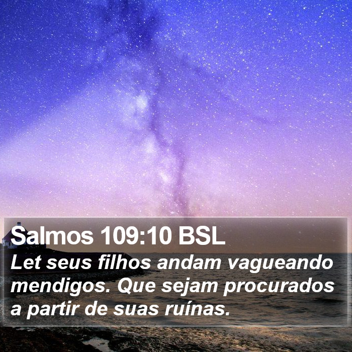 Salmos 109:10 BSL Bible Study