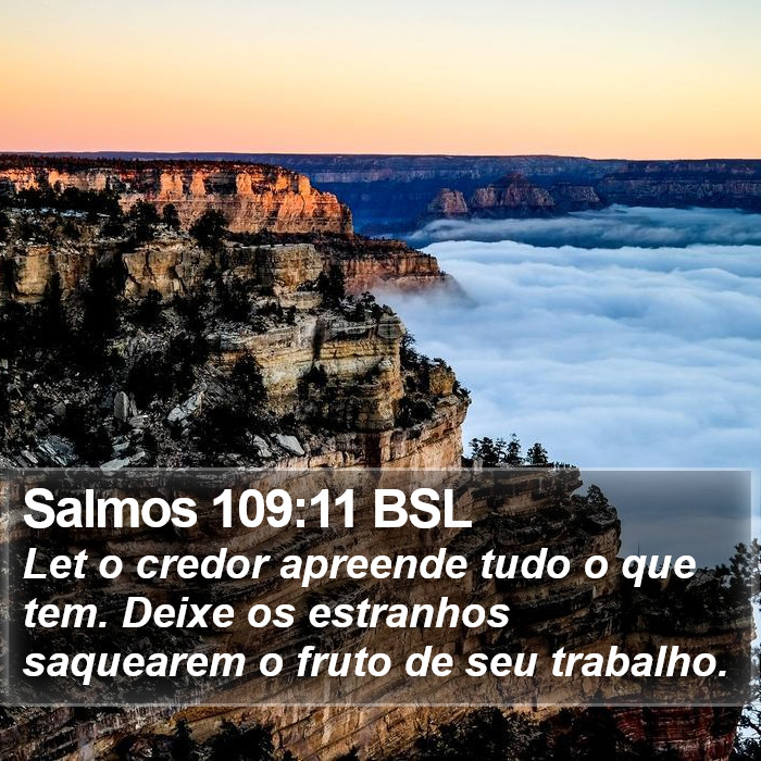 Salmos 109:11 BSL Bible Study