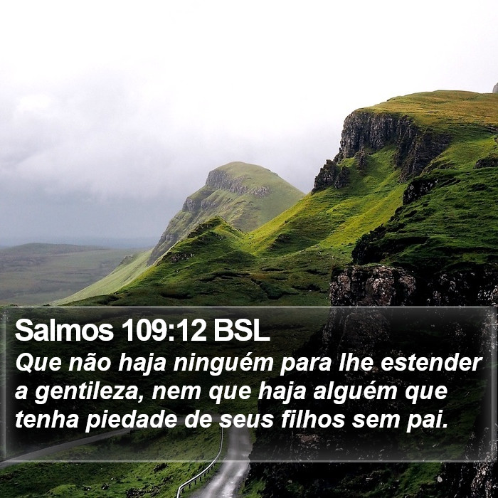 Salmos 109:12 BSL Bible Study