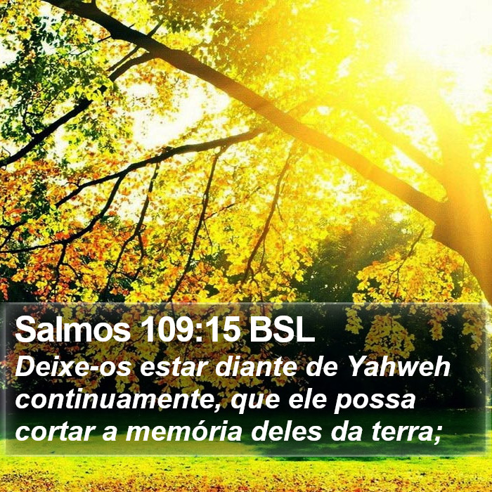 Salmos 109:15 BSL Bible Study