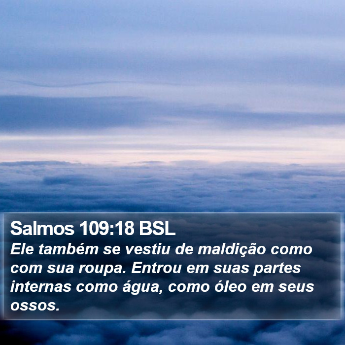 Salmos 109:18 BSL Bible Study