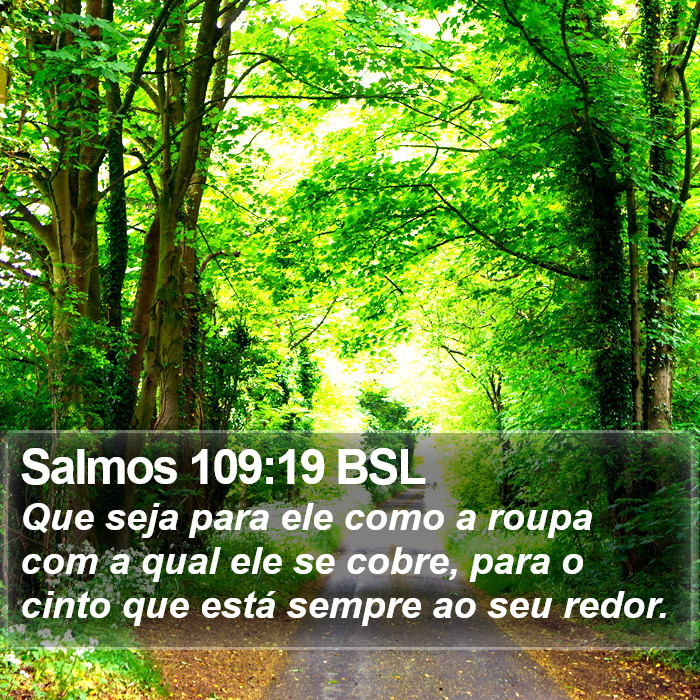 Salmos 109:19 BSL Bible Study