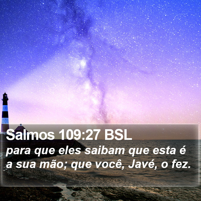 Salmos 109:27 BSL Bible Study