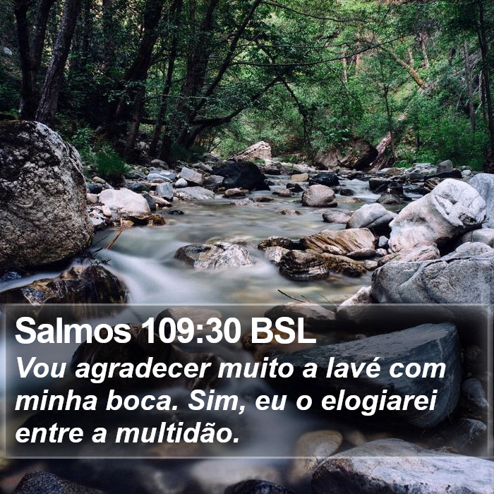 Salmos 109:30 BSL Bible Study