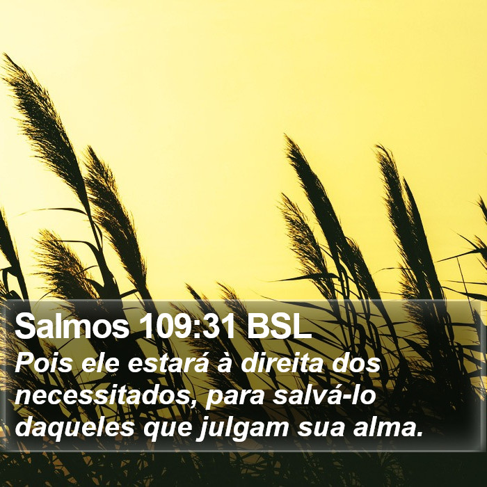 Salmos 109:31 BSL Bible Study