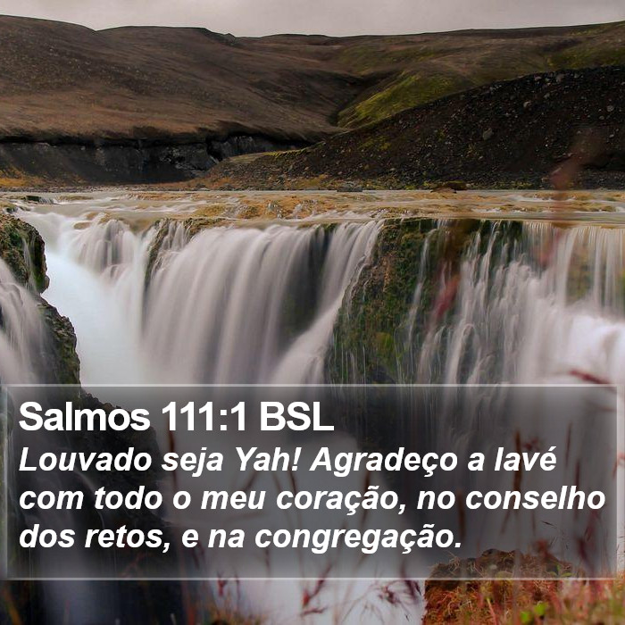 Salmos 111:1 BSL Bible Study