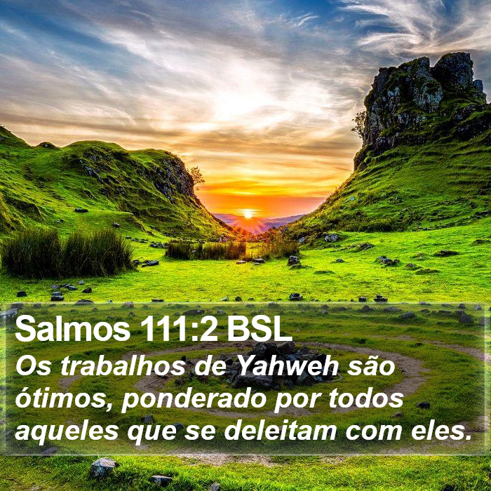 Salmos 111:2 BSL Bible Study