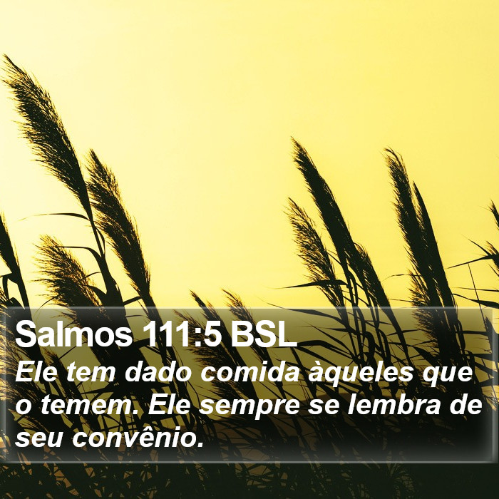 Salmos 111:5 BSL Bible Study