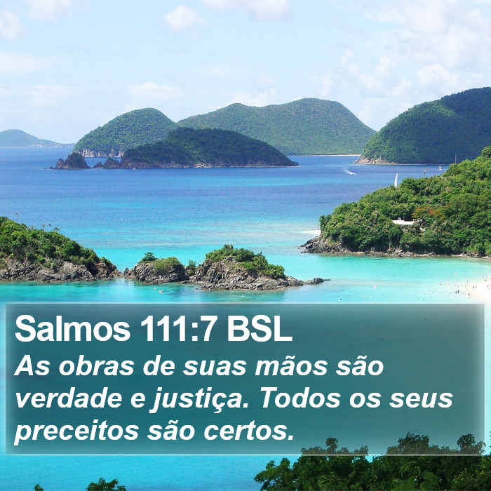 Salmos 111:7 BSL Bible Study