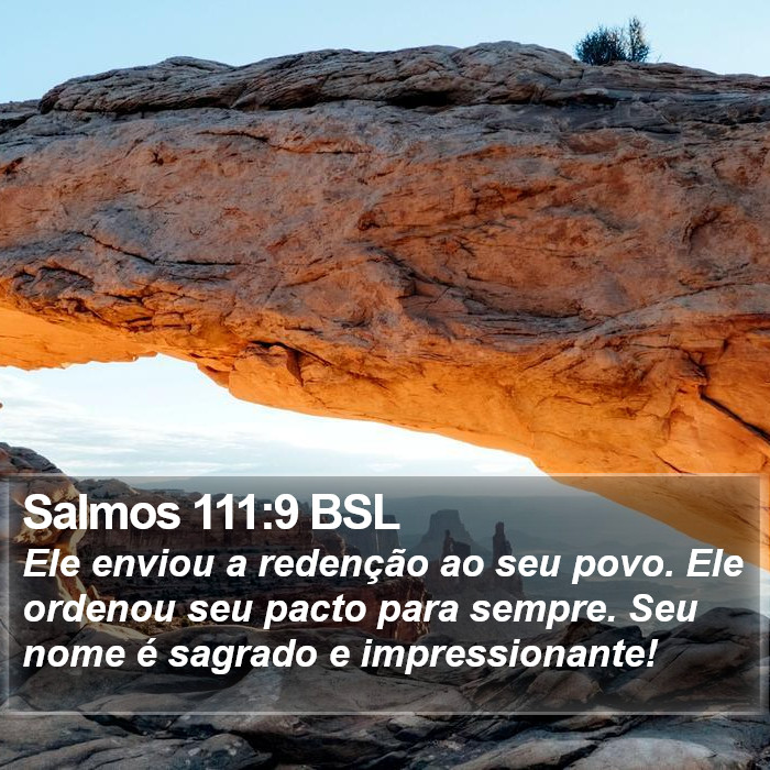 Salmos 111:9 BSL Bible Study