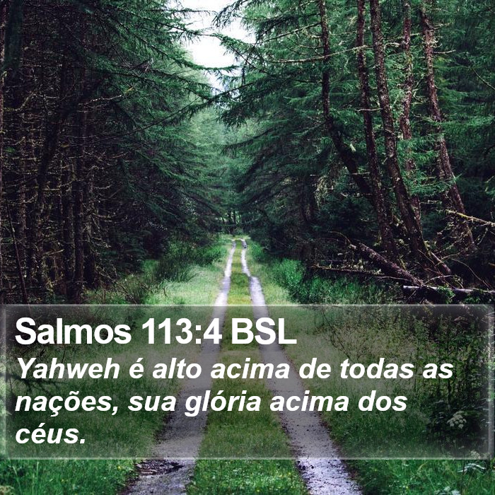 Salmos 113:4 BSL Bible Study