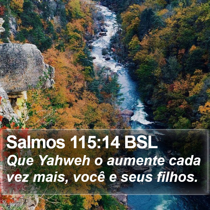Salmos 115:14 BSL Bible Study