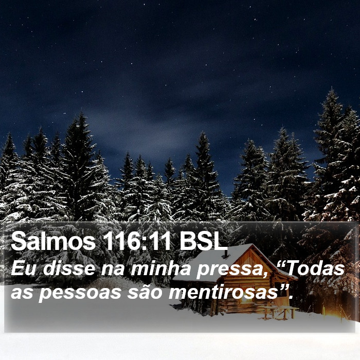 Salmos 116:11 BSL Bible Study