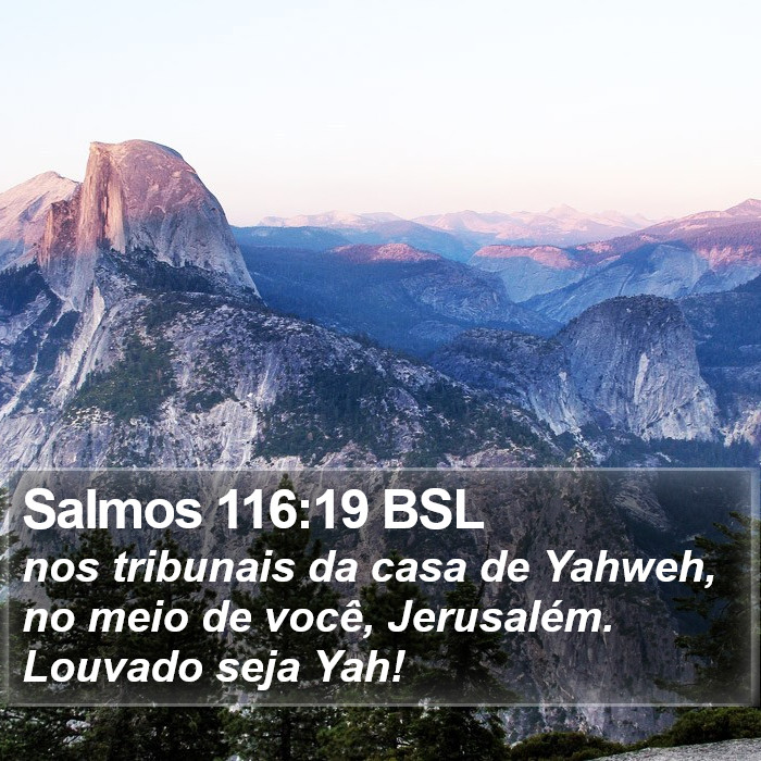 Salmos 116:19 BSL Bible Study