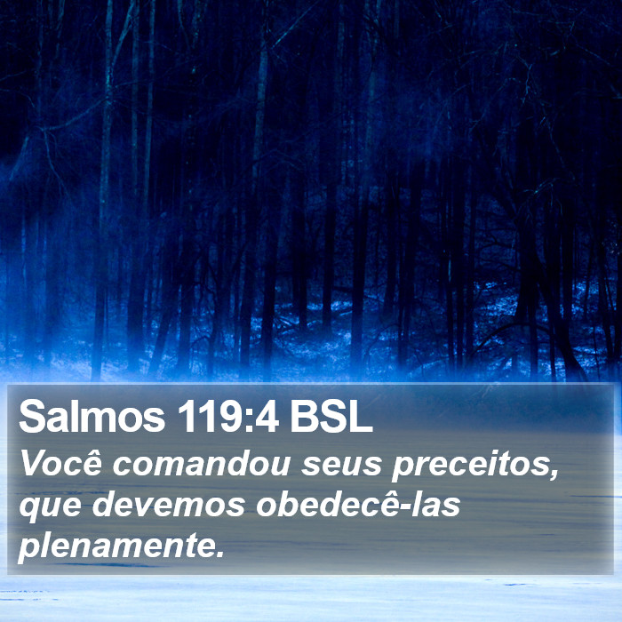 Salmos 119:4 BSL Bible Study