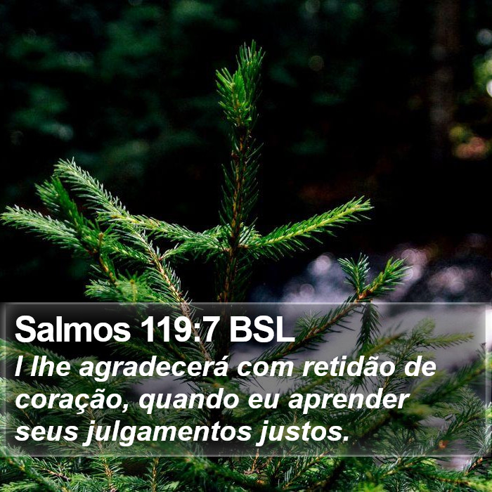 Salmos 119:7 BSL Bible Study
