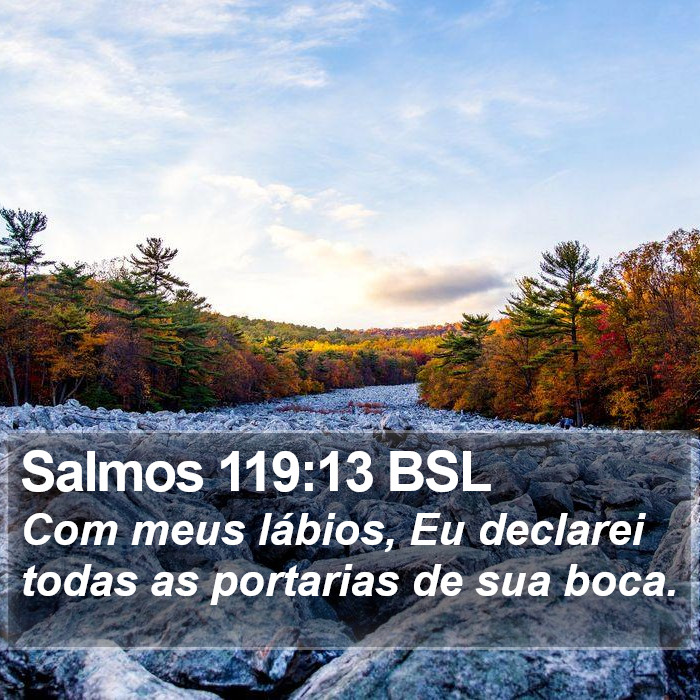 Salmos 119:13 BSL Bible Study