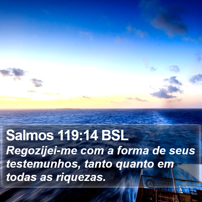 Salmos 119:14 BSL Bible Study
