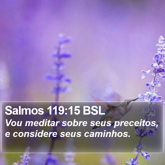 Salmos 119:15 BSL Bible Study