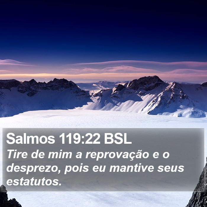 Salmos 119:22 BSL Bible Study