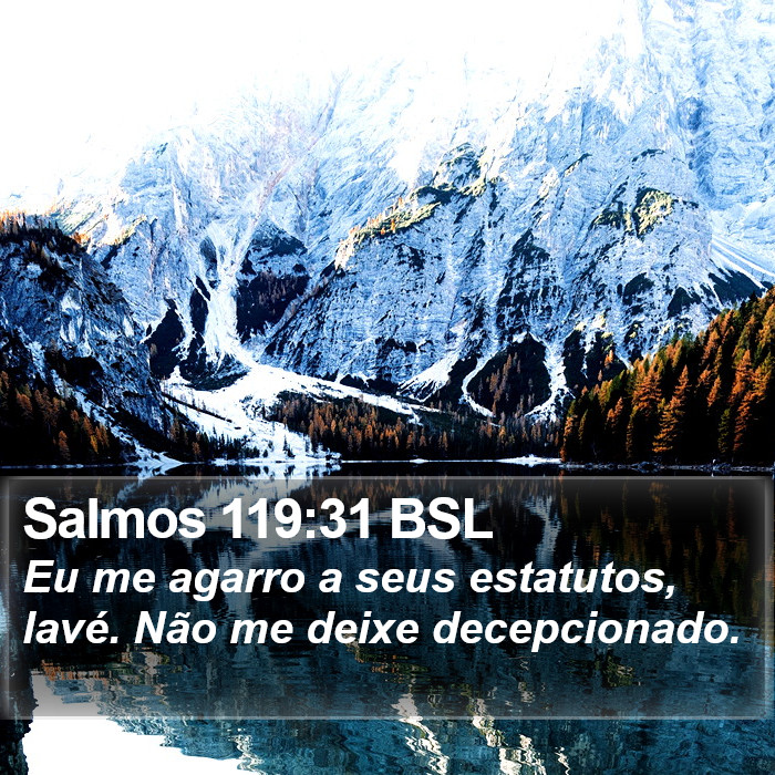 Salmos 119:31 BSL Bible Study