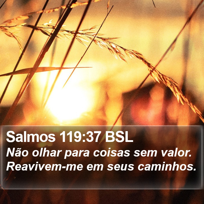 Salmos 119:37 BSL Bible Study