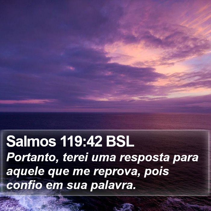 Salmos 119:42 BSL Bible Study