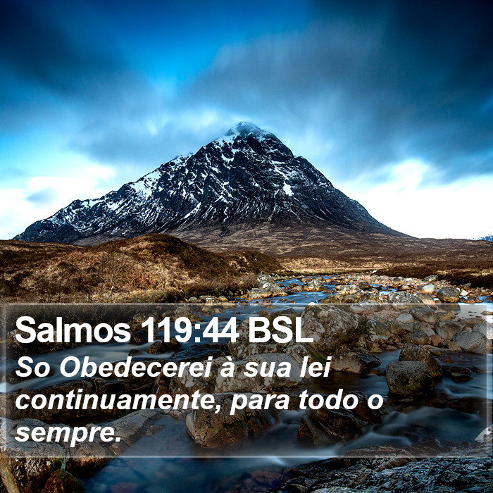 Salmos 119:44 BSL Bible Study