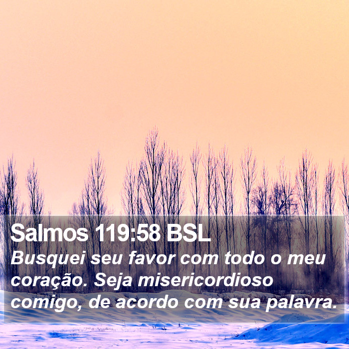 Salmos 119:58 BSL Bible Study