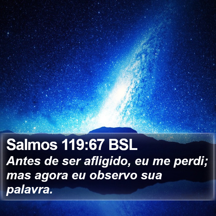 Salmos 119:67 BSL Bible Study