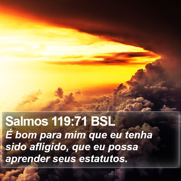 Salmos 119:71 BSL Bible Study