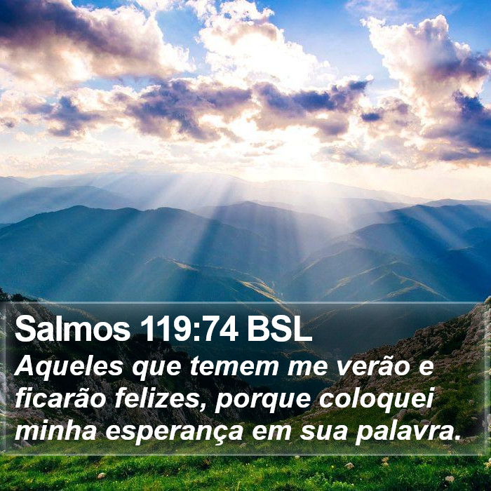 Salmos 119:74 BSL Bible Study