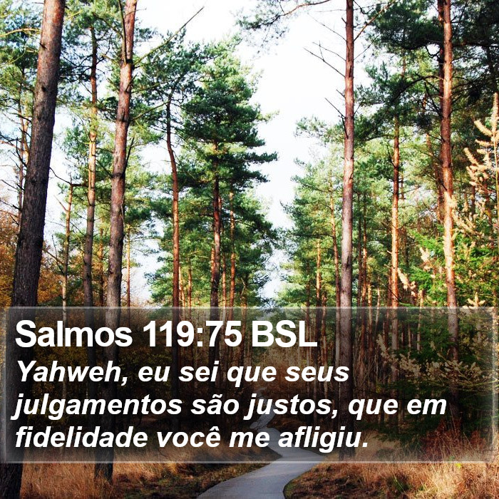 Salmos 119:75 BSL Bible Study