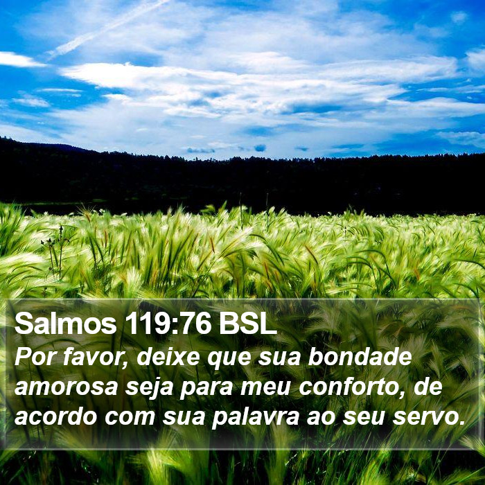 Salmos 119:76 BSL Bible Study