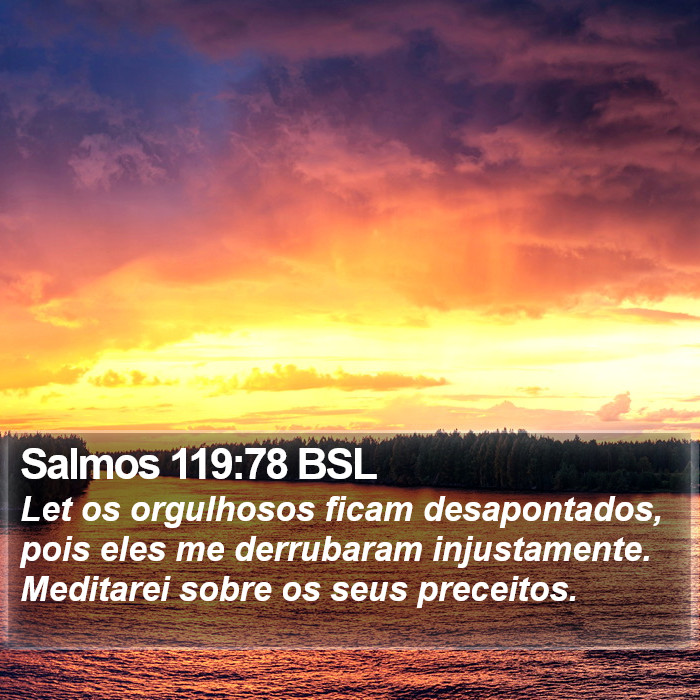 Salmos 119:78 BSL Bible Study
