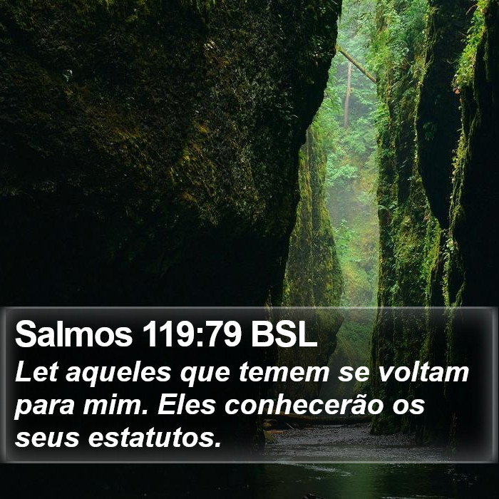 Salmos 119:79 BSL Bible Study