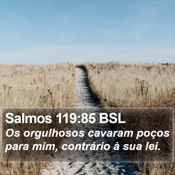 Salmos 119:85 BSL Bible Study
