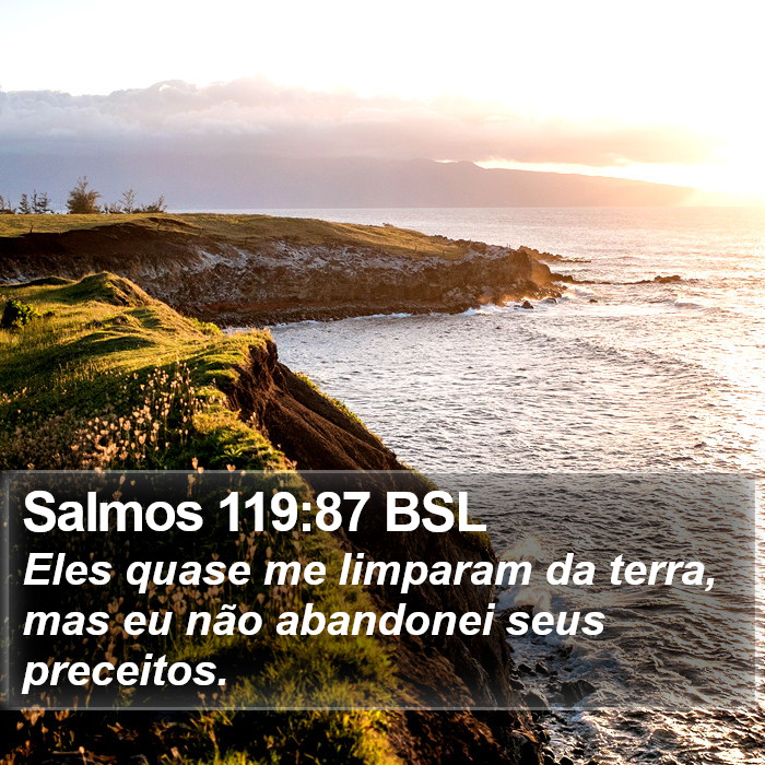Salmos 119:87 BSL Bible Study