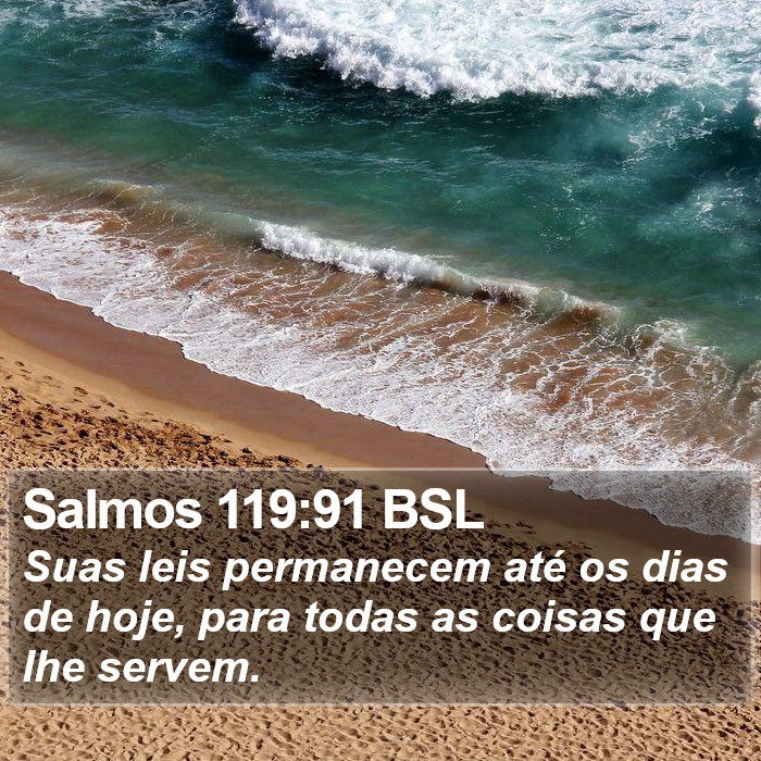 Salmos 119:91 BSL Bible Study