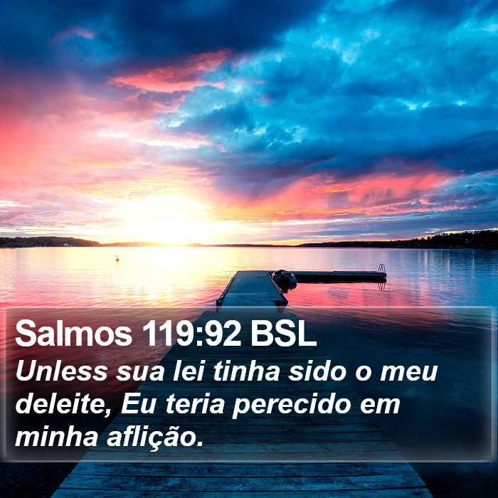 Salmos 119:92 BSL Bible Study