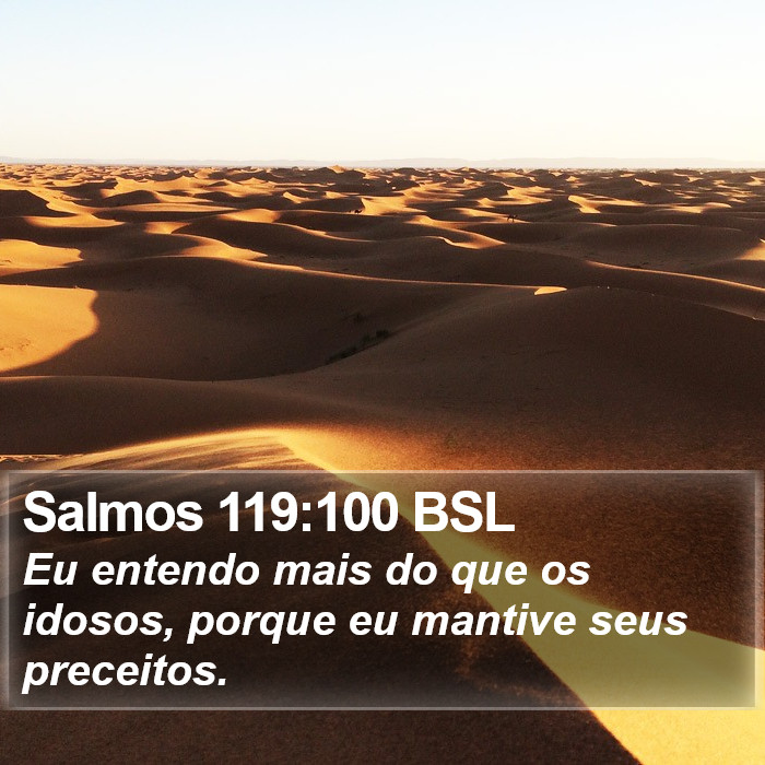 Salmos 119:100 BSL Bible Study