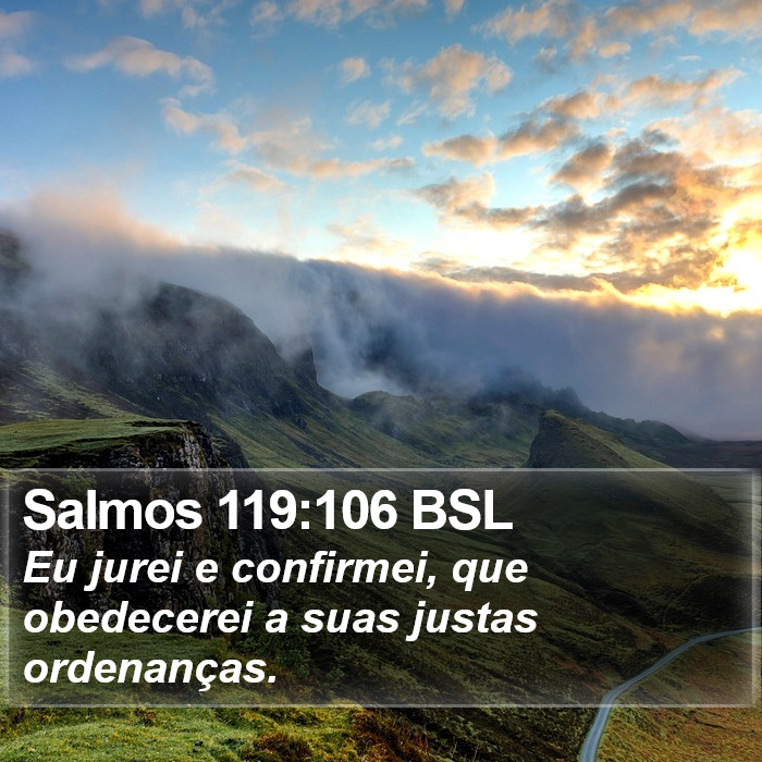 Salmos 119:106 BSL Bible Study