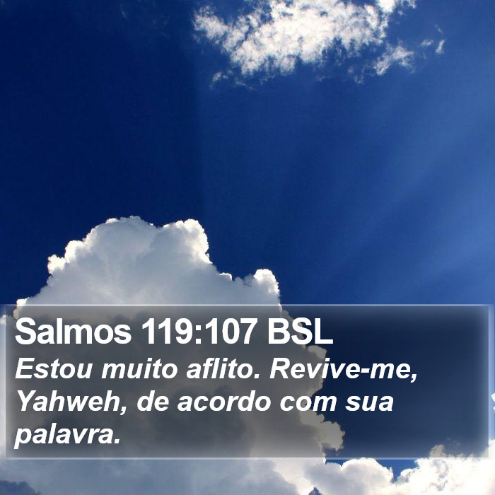 Salmos 119:107 BSL Bible Study